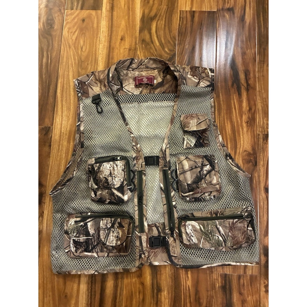 Vintage Jarusite Camo Utility Vest Mesh Tactical Gorpcore Pockets